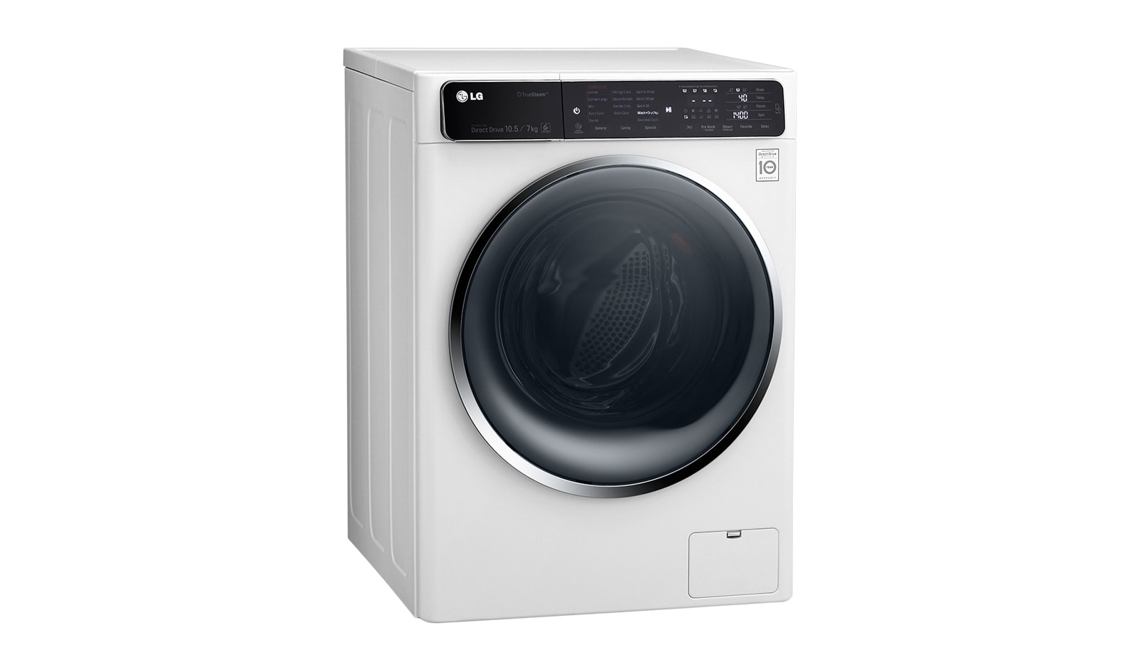LG 6 Motion DD直驅變頻 蒸氣滾筒洗衣機 絲緞白 / 10.5公斤洗衣容量, 6公斤烘衣容量, F1450HT1W