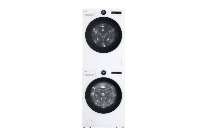 LG 洗乾衣機堆疊｜蒸洗脫22公斤+AI 熱泵除濕乾衣20公斤｜冰瓷白, FD22FWPT.WR20DW