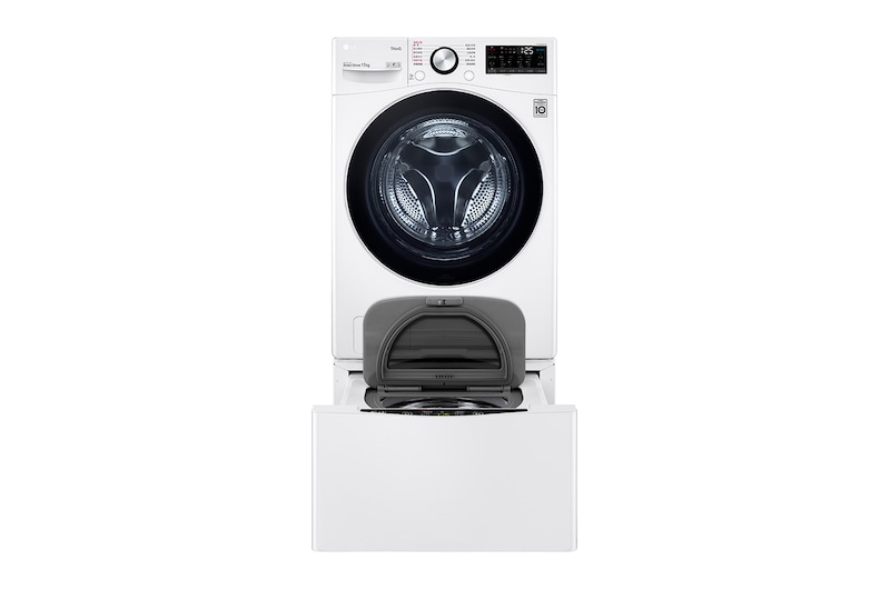 LG 洗15+2公斤 TWINWash 雙能洗|冰瓷白|蒸洗脫, TW15WPT.200AHW