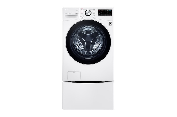 LG 洗15+2公斤 TWINWash 雙能洗|冰瓷白|蒸洗脫烘, TW15DPT.200AHW