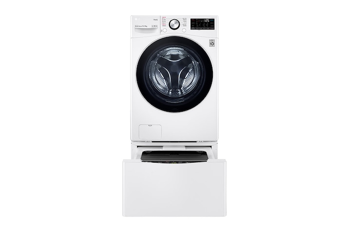 LG 洗15+2公斤 TWINWash 雙能洗|冰瓷白|蒸洗脫烘, TW15DPT.200AHW