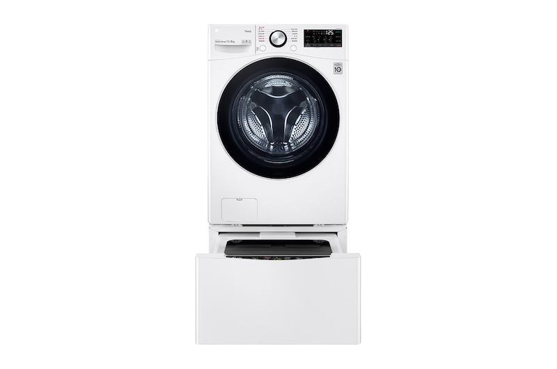 LG 洗15+2公斤 TWINWash 雙能洗|冰瓷白|蒸洗脫烘, TW15DPT.200AHW