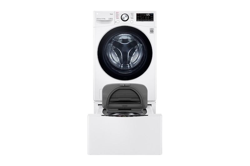 LG 洗15+2公斤 TWINWash 雙能洗|冰瓷白|蒸洗脫烘, TW15DPT.200AHW