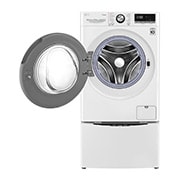 LG 洗10.5+2公斤 TWINWash 雙能洗｜冰瓷白｜蒸洗脫, TW105WPT.200HW