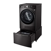 LG 洗13+2公斤 TWINWash 雙能洗｜尊爵黑｜蒸洗脫烘, TW13APT