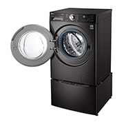 LG 洗13+2公斤 TWINWash 雙能洗｜尊爵黑｜蒸洗脫烘, TW13APT