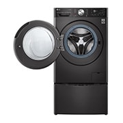LG 洗13+2公斤 TWINWash 雙能洗｜尊爵黑｜蒸洗脫烘, TW13APT