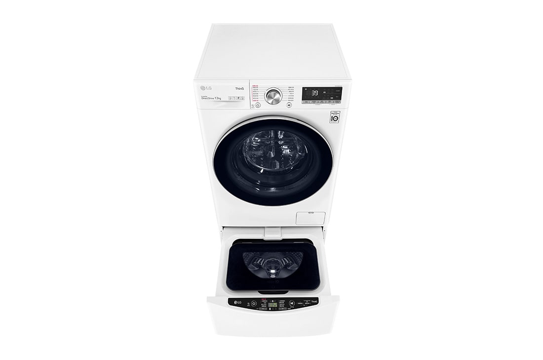 LG 洗13+2公斤 TWINWash 雙能洗｜冰瓷白｜蒸洗脫, TW13BPT