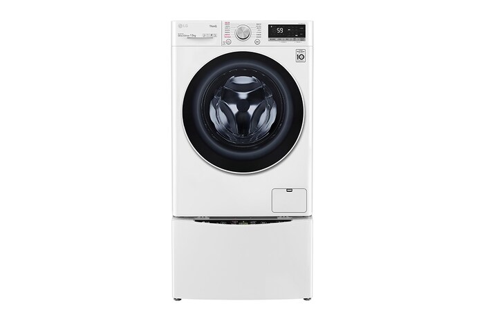 LG 洗13+2公斤 TWINWash 雙能洗｜冰瓷白｜蒸洗脫烘, TW13CPT