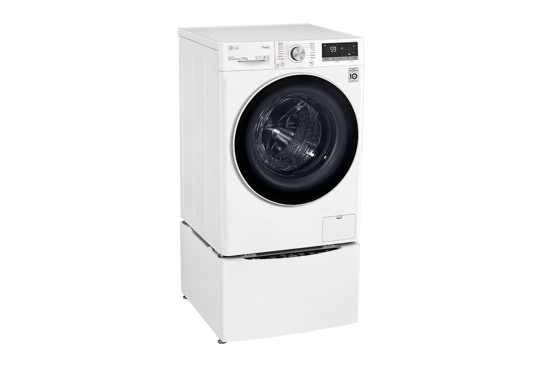 LG 洗13+2公斤 TWINWash 雙能洗｜冰瓷白｜蒸洗脫烘, TW13CPT