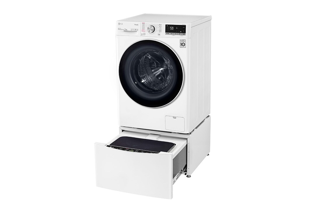 LG 洗13+2公斤 TWINWash 雙能洗｜冰瓷白｜蒸洗脫烘, TW13CPT