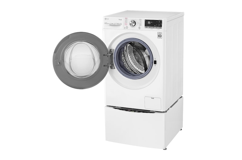 LG 洗13+2公斤 TWINWash 雙能洗｜冰瓷白｜蒸洗脫烘, TW13DPT