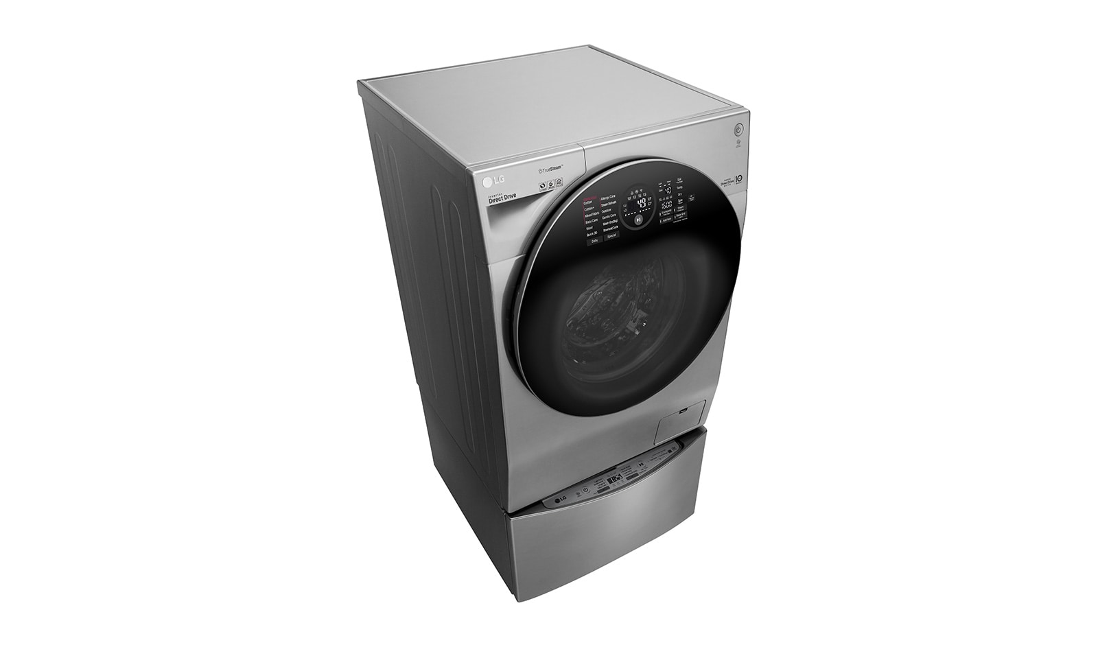 LG TWINWash™ 雙能洗 (蒸洗脫烘)｜12公斤+2公斤洗衣容量 (星辰銀), TW12VPT.200HV
