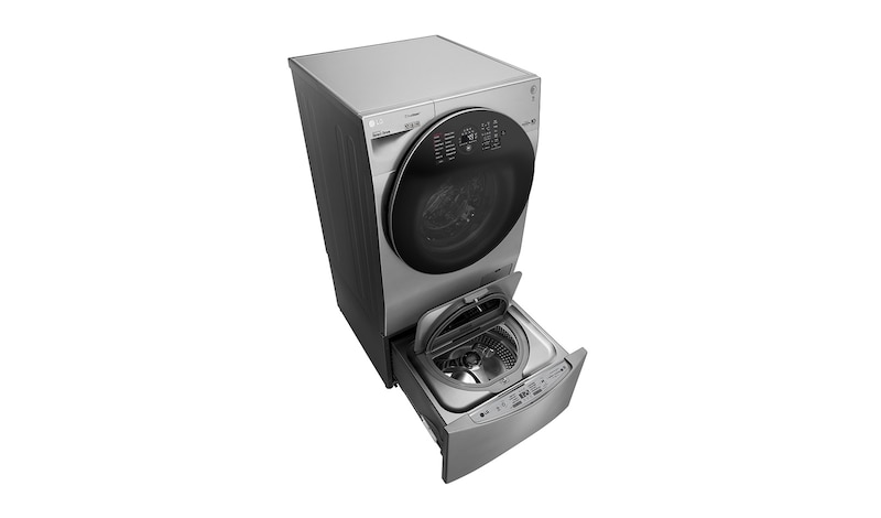 LG TWINWash™ 雙能洗 (蒸洗脫烘)｜12公斤+2公斤洗衣容量 (星辰銀), TW12VPT.200HV