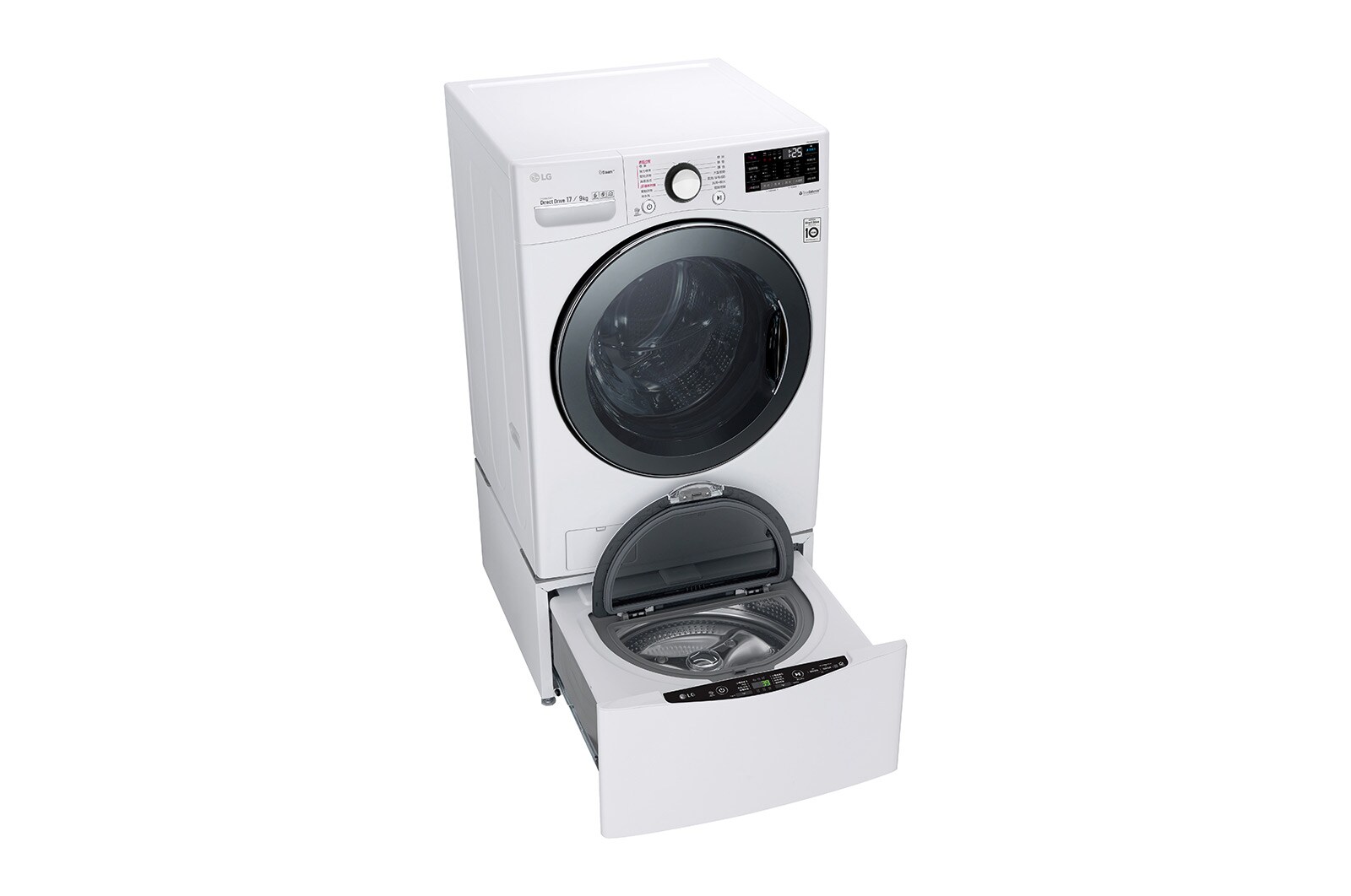 LG TWINWash™ 雙能洗 (蒸洗脫烘)｜17公斤+2.5公斤洗衣容量, TW17DPT.250HW