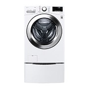 LG TWINWash™ 雙能洗 (蒸洗脫)&#xff5c;18公斤&#43;2.5公斤洗衣容量 TW18WPT.250HW 正視圖