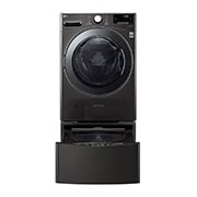 LG TWINWash™ 雙能洗 (蒸洗脫烘)&#xff5c;19公斤&#43;2.5公斤洗衣容量 TW19SPT.250HB 正視圖