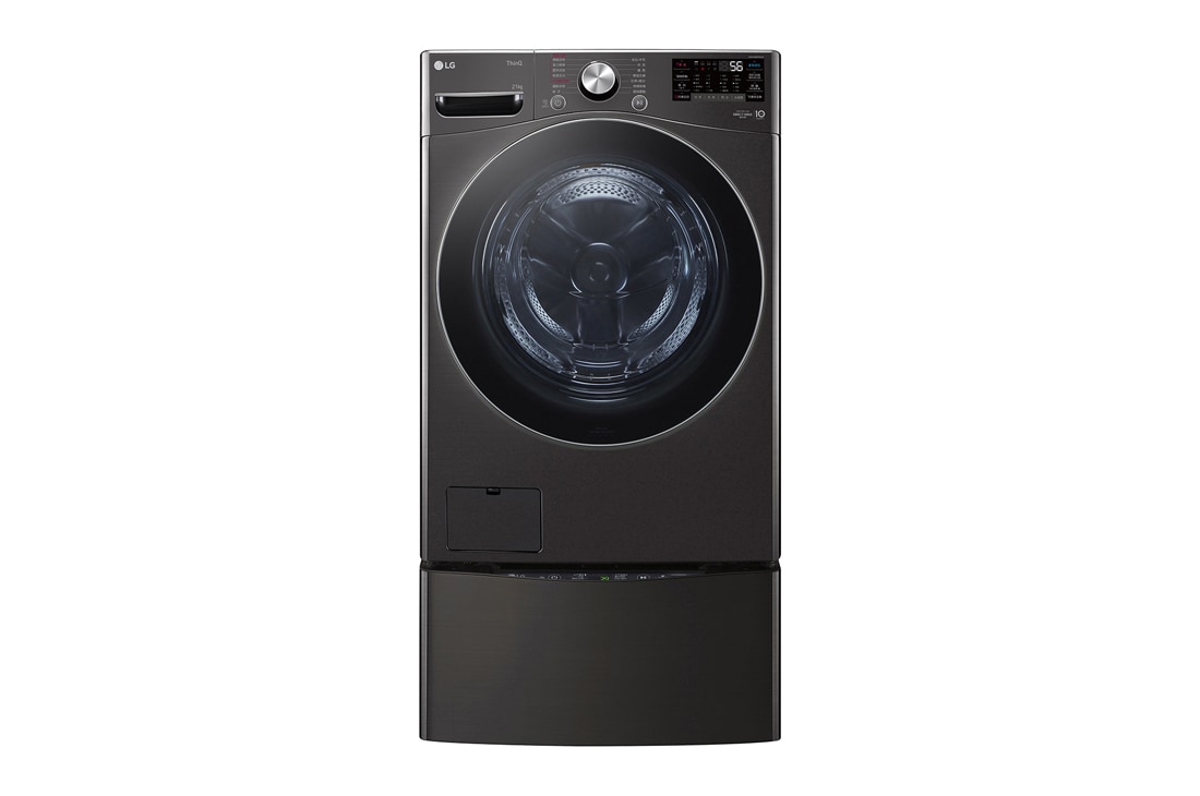 LG 洗21+2.5公斤 TWINWash 雙能洗｜尊爵黑｜蒸洗脫, TW21BPT