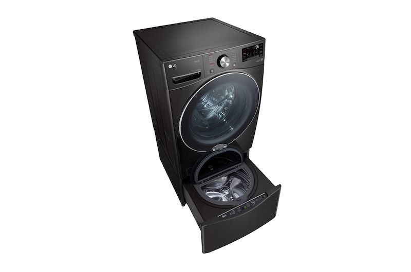 LG 洗21+2.5公斤 TWINWash 雙能洗｜尊爵黑｜蒸洗脫烘, TW21DPT