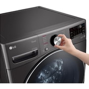 LG 洗21+2.5公斤 TWINWash 雙能洗｜尊爵黑｜蒸洗脫烘, TW21DPT