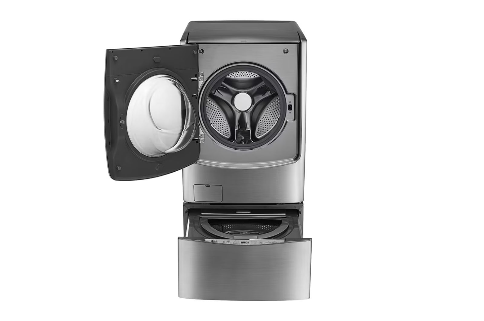 LG 洗21+2.5公斤 TWINWash 雙能洗｜典雅銀｜蒸洗脫烘, TW21PT.250HV