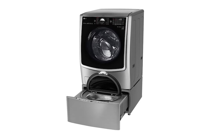 LG 洗21+2.5公斤 TWINWash 雙能洗|典雅銀|蒸洗脫烘, TW21PT.250HV