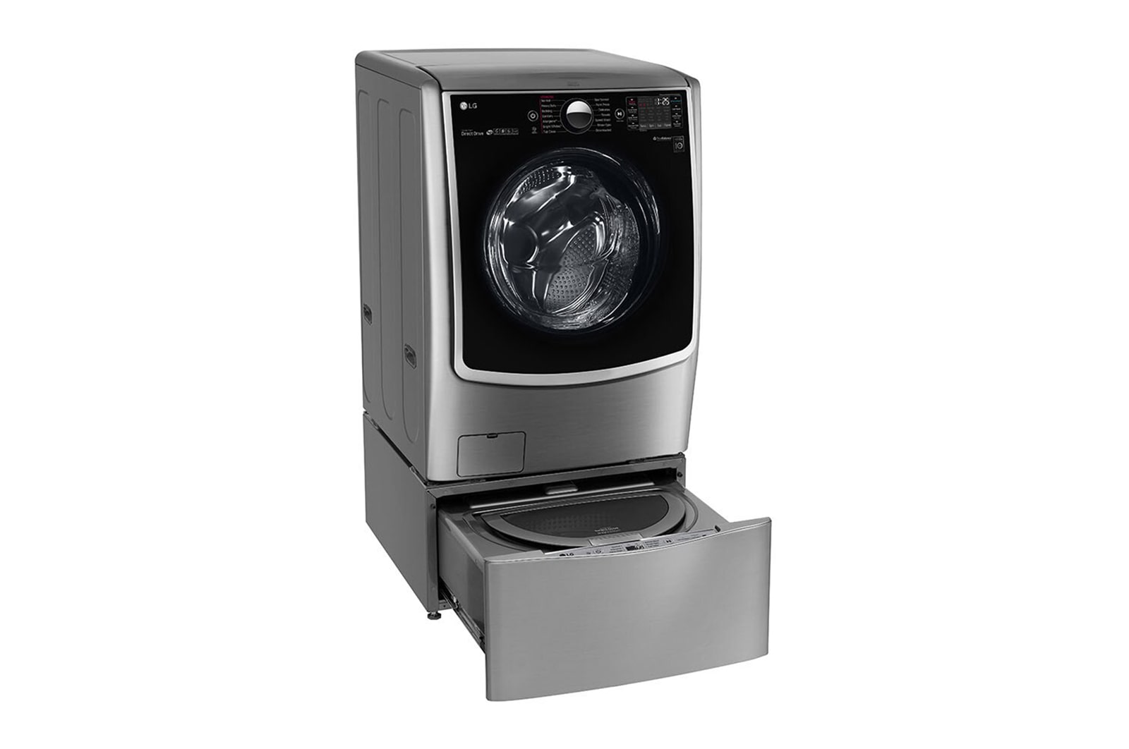 LG 洗21+2.5公斤 TWINWash 雙能洗｜典雅銀｜蒸洗脫烘, TW21PT.250HV