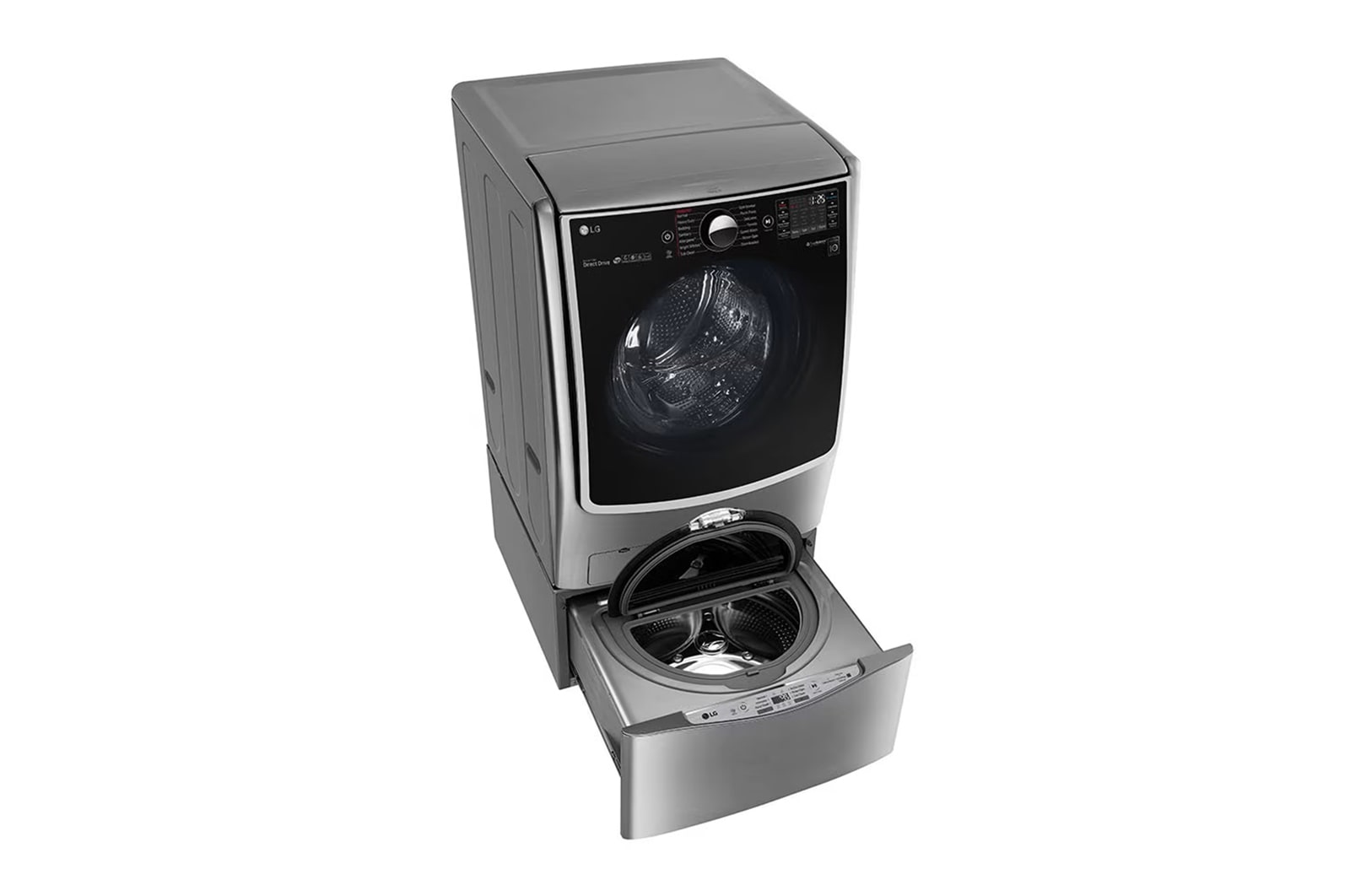 LG 洗21+2.5公斤 TWINWash 雙能洗｜典雅銀｜蒸洗脫烘, TW21PT.250HV