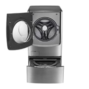 LG 洗21+2.5公斤 TWINWash 雙能洗｜典雅銀｜蒸洗脫烘, TW21PT.250HV