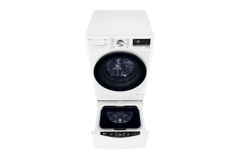 LG 洗13+2公斤 TWINWash 雙能洗｜冰瓷白｜蒸洗脫烘, WDS13VEW.201AHW