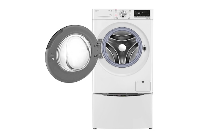 LG 洗13+2公斤 TWINWash 雙能洗｜冰瓷白｜蒸洗脫烘, WDS13VEW.201AHW