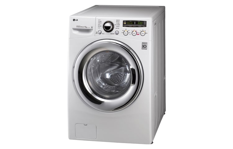6MotionDD變頻滾筒洗衣機 炫麗白 / 13公斤洗衣容量 WD-13NEW 正視圖