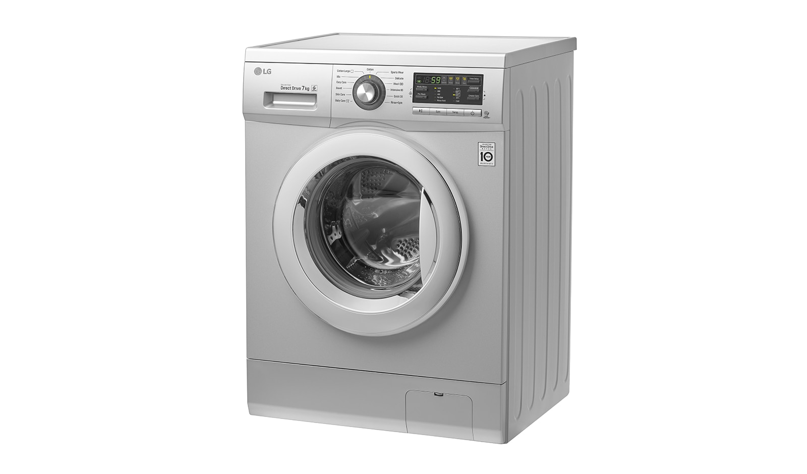 LG DD直驅變頻滾筒洗衣機 精緻銀 / 7公斤洗衣容量, WD-70MGS