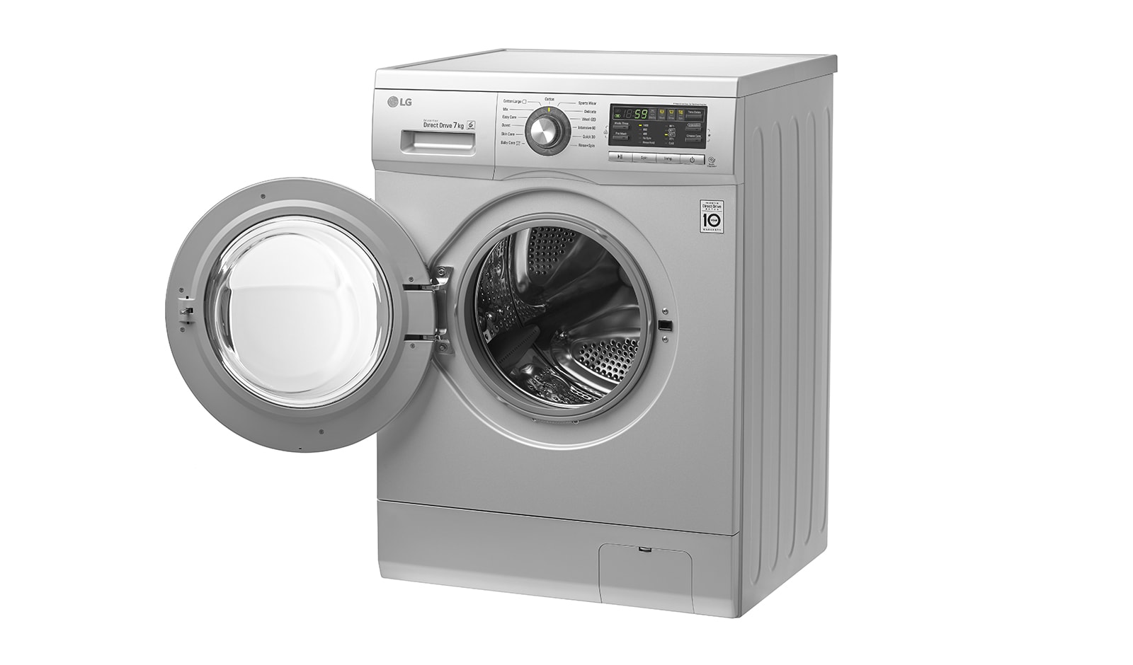 LG DD直驅變頻滾筒洗衣機 精緻銀 / 7公斤洗衣容量, WD-70MGS