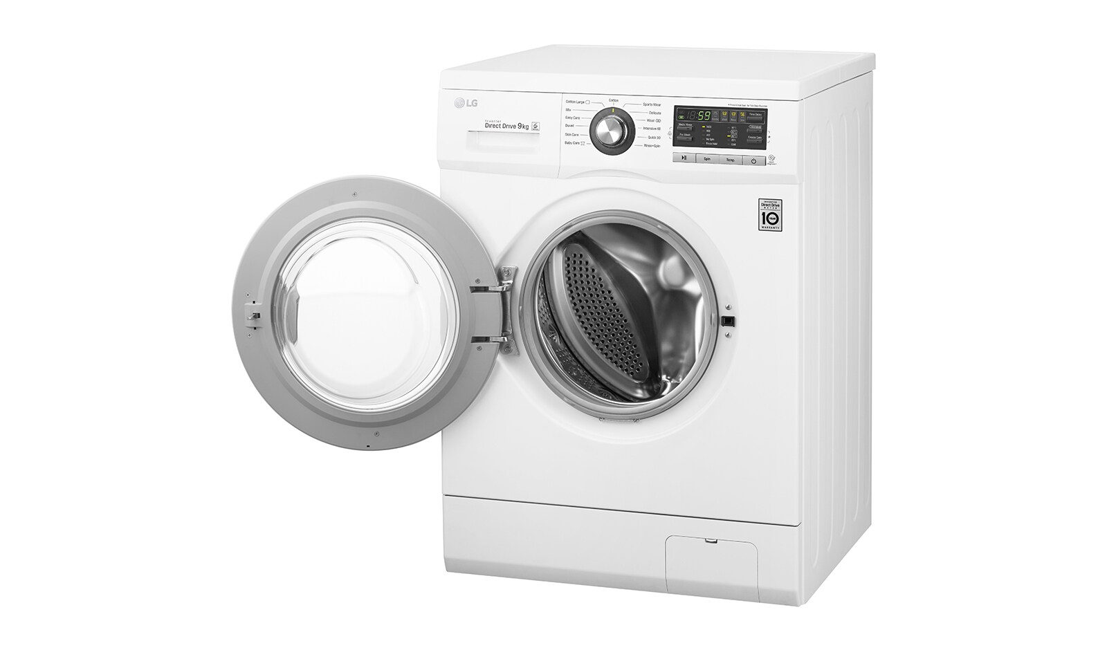 LG DD直驅變頻滾筒洗衣機 白 / 9公斤洗衣容量, WD-90MGA