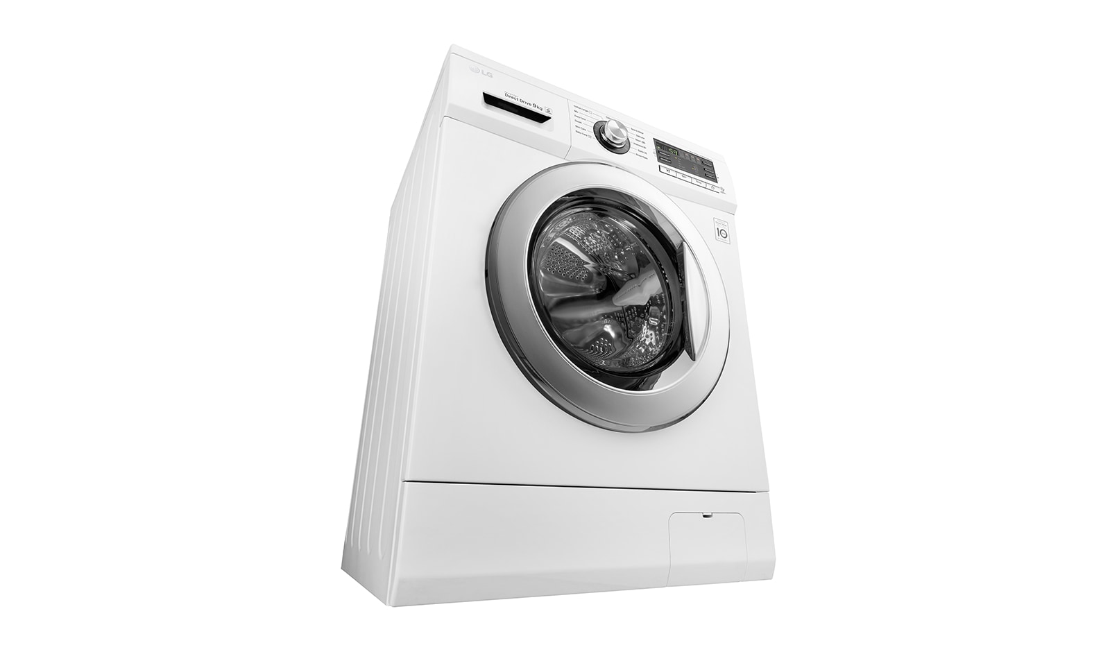 LG DD直驅變頻滾筒洗衣機 白 / 9公斤洗衣容量, WD-90MGA