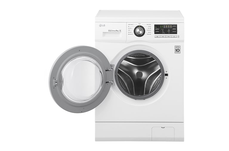 LG DD直驅變頻滾筒洗衣機 白 / 9公斤洗衣容量, WD-90MGA