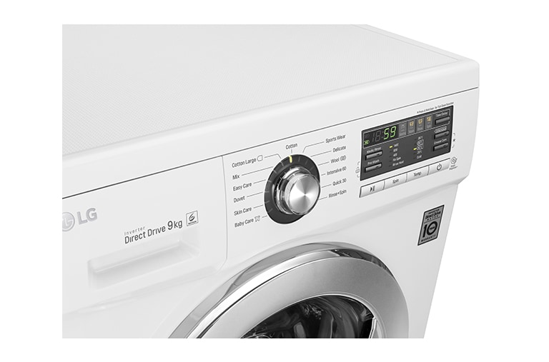 LG DD直驅變頻滾筒洗衣機 白 / 9公斤洗衣容量, WD-90MGA