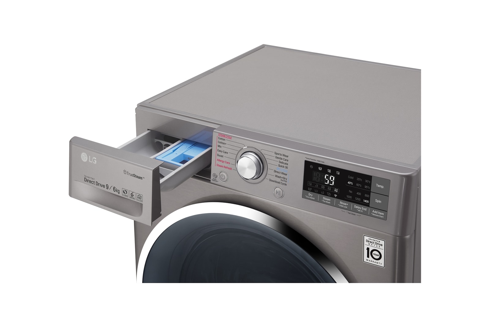 LG WiFi滾筒洗衣機(蒸洗脫) 星辰銀/ 10.5公斤, WD-S105CV