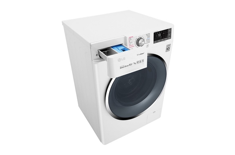 LG WiFi滾筒洗衣機(蒸洗脫烘) 冰磁白 / 10.5公斤, WD-S105DW