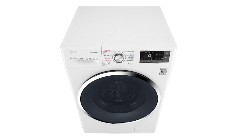 LG WiFi滾筒洗衣機(蒸洗脫烘) 冰磁白 / 10.5公斤, WD-S105DW