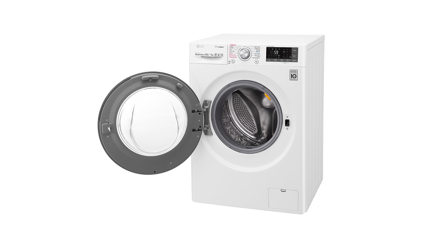 LG WiFi滾筒洗衣機(蒸洗脫烘) 冰磁白 / 10.5公斤, WD-S105DW