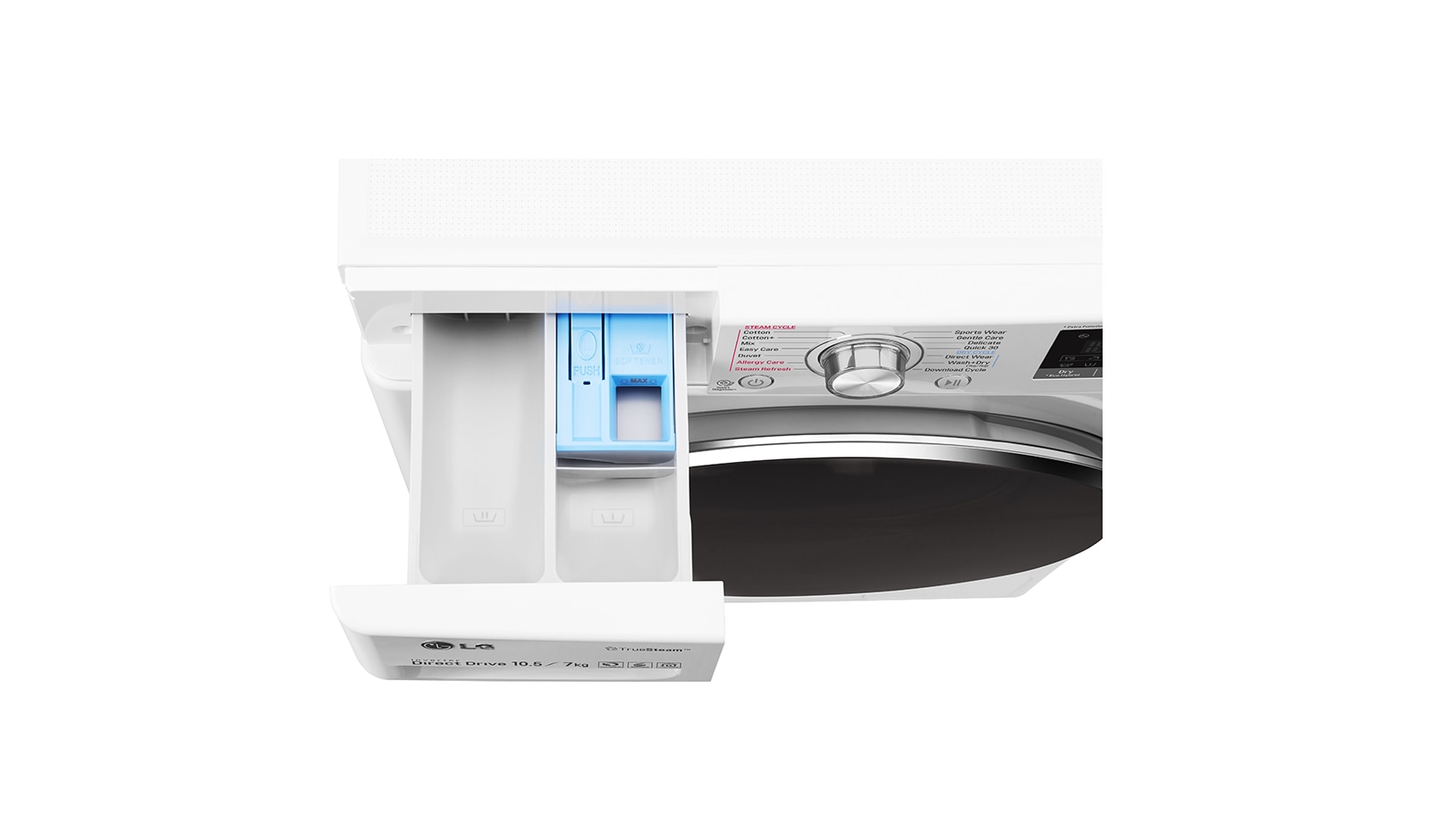 LG WiFi滾筒洗衣機(蒸洗脫烘) 冰磁白 / 10.5公斤, WD-S105DW