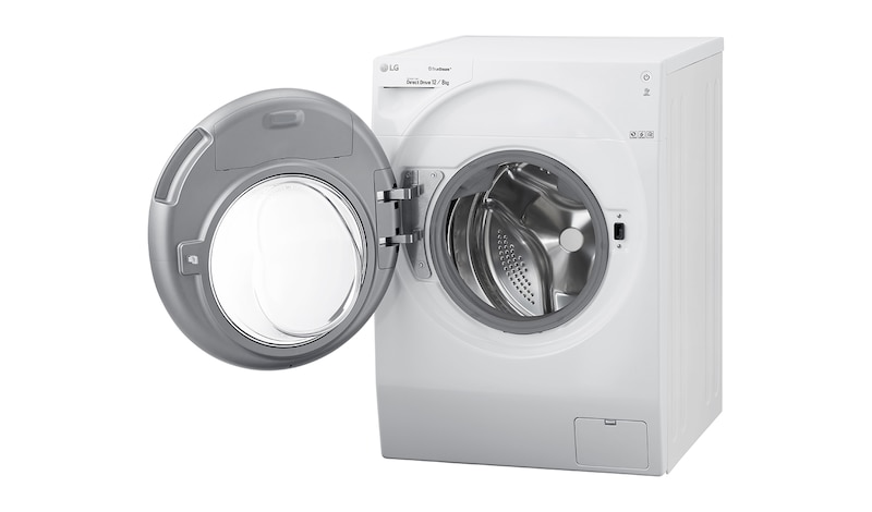 LG WiFi極窄美型滾筒洗衣機(蒸洗脫烘) 冰磁白 / 12公斤, WD-S12GW