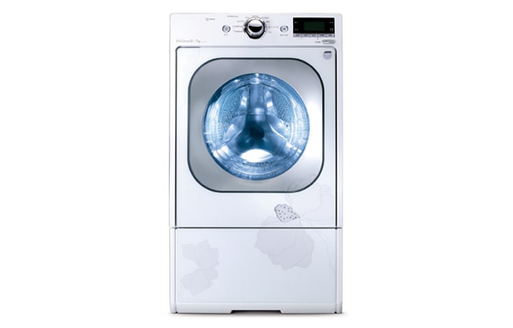 6 Motion DD直驅變頻 蒸氣滾筒洗衣機 珍珠白 / 12公斤 WD-S12MPAC 正視圖