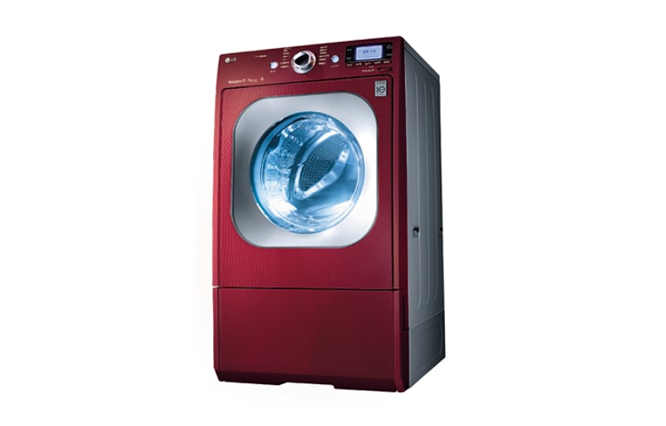 6 Motion DD直驅變頻 蒸氣滾筒洗衣機 深豔紅 / 12公斤 WD-S12MRCC 正視圖
