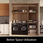 LG 洗13公斤+乾10公斤 WashTower AI 智控洗乾衣機｜極光黑, WD-S1310B