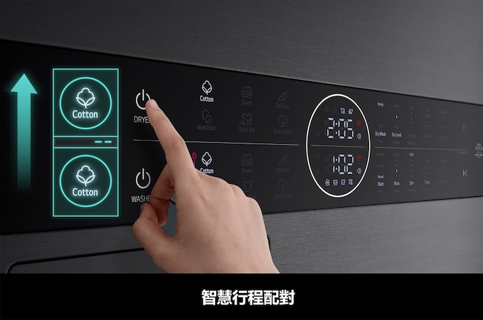 LG 洗13公斤+乾10公斤 WashTower™ AI 智控洗乾衣機｜熱泵除濕｜尊爵黑, WD-S1310B