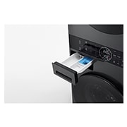 LG 洗13公斤+乾10公斤 WashTower AI 智控洗乾衣機｜極光黑, WD-S1310B