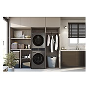 LG 洗13公斤+乾10公斤 WashTower AI 智控洗乾衣機｜極光黑, WD-S1310B